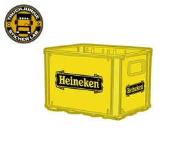 CAISSE HEINEKEN JAUNE - FULL PRINT STICKER