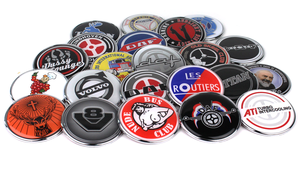 EMBLEME UNIVERSEL CHROME - Ø7CM