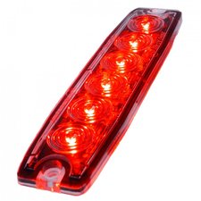 ULTRA THIN FLASH - 6 LED - ROUGE