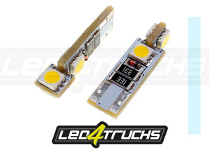 XENON WEISS - 4xSMD LED 24V - W3W / W5W