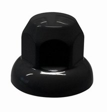 PLASTIC WHEEL NUT COVER 33MM BLACK - NOIR